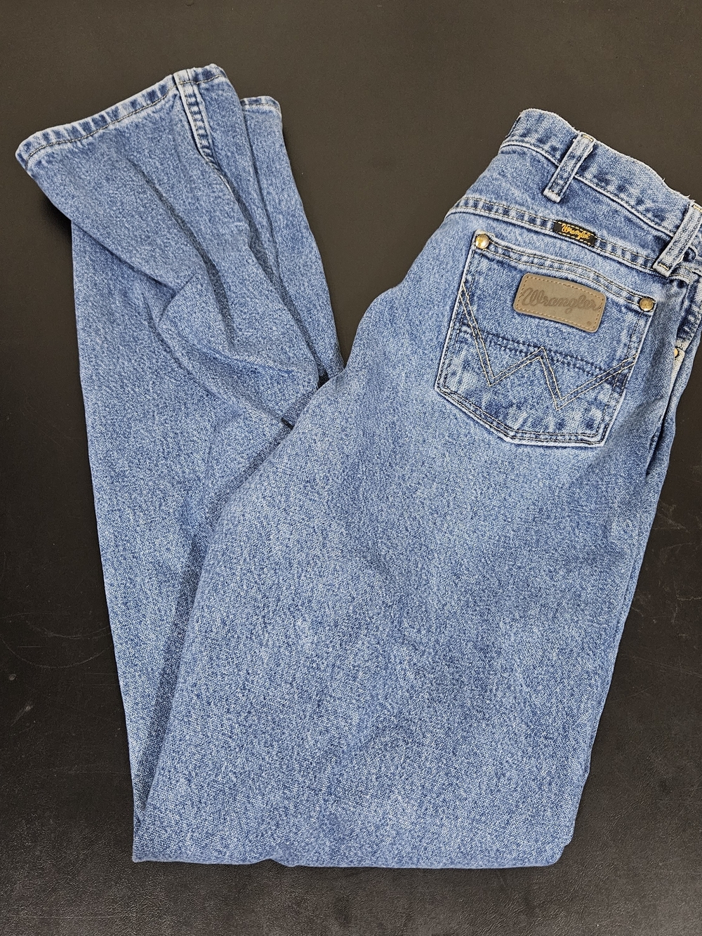 Wrangler George Strait Jeans Mens 32x35 Blue Med Wash Straight Leg Cowboy